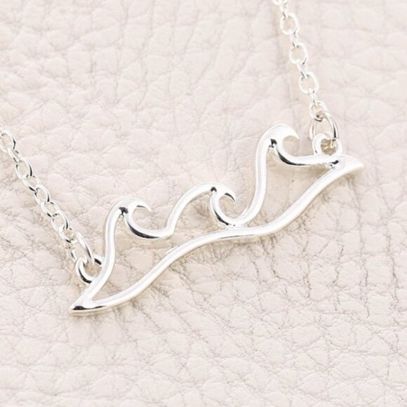 Ocean Waves Pedant Necklace - Picture 3 of 5